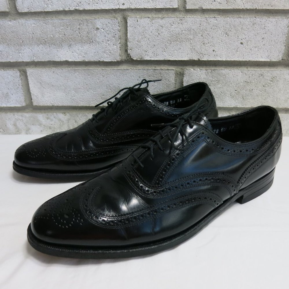 Florsheim Brogue Leather Wingtip Dress Formal Oxfords Footwear Shoes Size 11 C